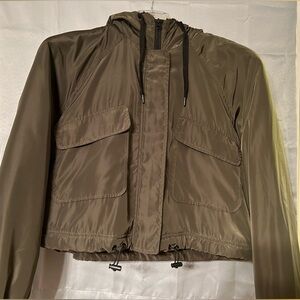 FULL TILT Women’s olive fleece lined jacket with hood